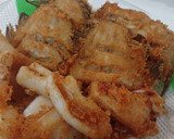 宗八カレイとコウイカの唐揚げ作り方6写真