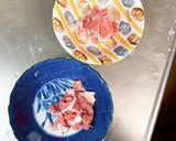 レンジきな粉柚子ごま味噌味甘酢酢豚作り方2写真