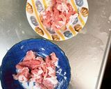 レンジきな粉柚子ごま味噌味甘酢酢豚作り方3写真