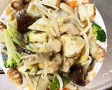 レンジきな粉柚子ごま味噌味甘酢酢豚作り方15写真