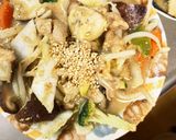 レンジきな粉柚子ごま味噌味甘酢酢豚作り方18写真