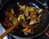 蒸しナスの炒め物作り方4写真