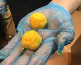 【保育園給食】2色豆腐白玉作り方3写真