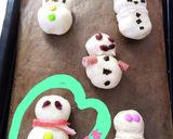遊び会で発酵なし★Xmas雪だるまパン★作り方5写真