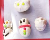 遊び会で発酵なし★Xmas雪だるまパン★作り方6写真