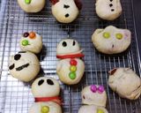 遊び会で発酵なし★Xmas雪だるまパン★作り方8写真