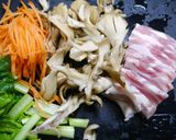 簡単！豚バラ舞茸の甜面醤炒め作り方1写真