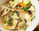 肉無チクワコク旨味噌バンバンジー味野菜炒作り方18写真