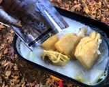 ▲山ごはん▲餅巾着入りクラムチャウダー作り方6写真