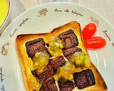 焼きチョコと♡マーマレードのトースト✨✨作り方3写真