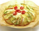 試作中｜りんごのピザケーキ作り方5写真