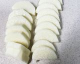 長芋と豚肉の麺つゆ炒め作り方1写真