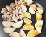 長芋と豚肉の麺つゆ炒め作り方4写真
