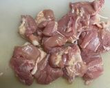 簡単！鶏モモキャベツうなぎケチャップ炒め作り方1写真