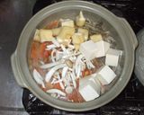 うどん鍋♪ごぼうしめじ人参で簡単鍋料理作り方6写真