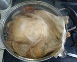 丸鶏のクリスマスチキン(黒ビール煮)作り方6写真