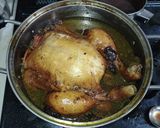 丸鶏のクリスマスチキン(黒ビール煮)作り方7写真
