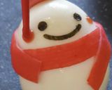 クリスマスに♪ゆで卵で雪だるまサンタ♪作り方17写真