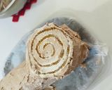 クリスマス　誕生日　切り株ティラミス作り方18写真