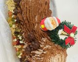 クリスマス　誕生日　切り株ティラミス作り方21写真