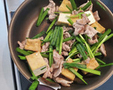 節約食材で！豚こまと厚揚げの辛みそ炒め作り方4写真