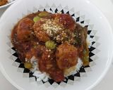 冷凍肉団子＆パウチミートソース丼作り方3写真