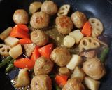 ヨウサマの減塩鶏つくねの白味噌炒め作り方5写真
