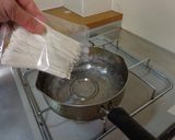 最速のW月見うどん作り方7写真
