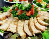 クリスマス風ハリッサローストチキン作り方5写真