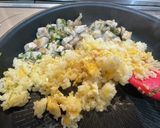 ゴロゴロ豚ロースのパクチーチャーハン作り方7写真