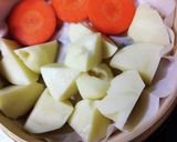 ★雪だるま★ポテト★親子Cooking作り方1写真