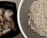 トマト缶で作る シーフードパエリア作り方2写真