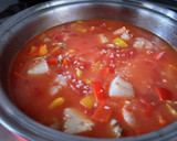 トマト缶で作る シーフードパエリア作り方6写真