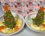 クリスマスツリーごはん作り方4写真