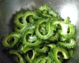ゴーヤともやしのオイマヨ炒め♪作り方1写真