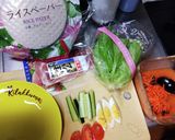 〜Saladサラダ生ハムいり生春巻き〜作り方2写真