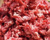 小間切れ牛肉のハンバーグ作り方1写真