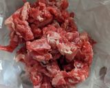 小間切れ牛肉のハンバーグ作り方2写真