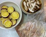 鶏もも肉とさつまいものクリーム煮作り方1写真