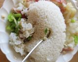 100円以下☆受験生☆夜食☆大根の葉炒飯作り方2写真