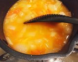チーズたっぷり玉ねぎトマトの食べるスープ作り方5写真