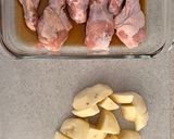 ほっくりじゃがいもの手羽元煮作り方1写真