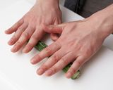 きゅうりと阿波牛の韓流炒め作り方1写真