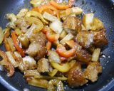 簡単！唐揚げポテトリメイク甘煮作り方3写真