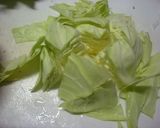 茄子とキャベツと鶏肉の甘辛炒め作り方2写真