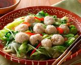 みつせ鶏旨みだんごの蒸し野菜作り方3写真