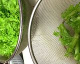 からし菜／わさび菜と豆腐のサッと煮作り方1写真