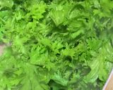からし菜／わさび菜と豆腐のサッと煮作り方2写真