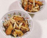 しめじと練り物のバタポン炒め作り方7写真