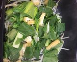 給食の「小松菜ともやしの炒めもの」♡和風作り方3写真